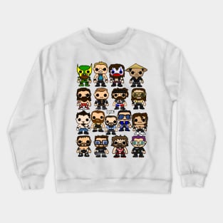 QWA Vinyl Pop-fighters Crewneck Sweatshirt